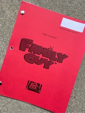 Family Guy 2013 Production Used Table Draft Script Baby Got Black KEKE PALMER!